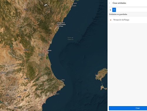 imagen de la aplicación creada para cartografiar riesgos